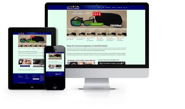 ecommerce web design for eyewear