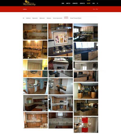 Contractor Photo Gallery Web Design