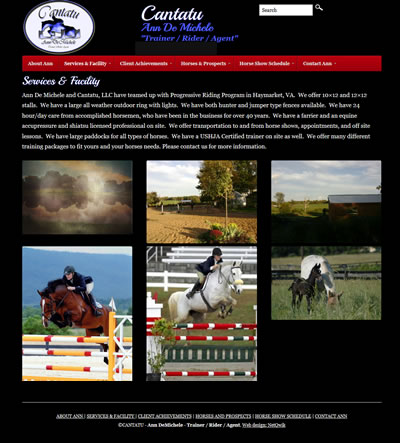 Horse, Equine, Pets Web Design