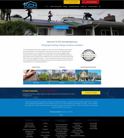 Website Design Roofing Contractor