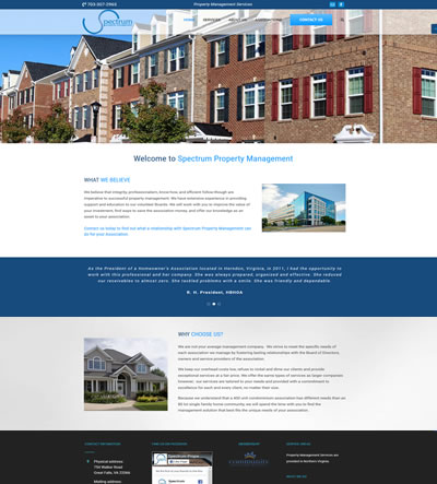 Virginia Property Management Web Design