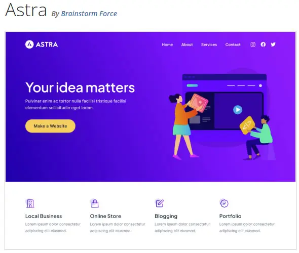 Astra Free WordPress Theme