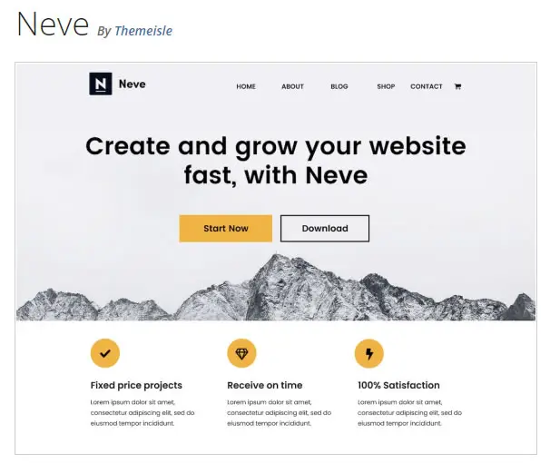 Neve Free WordPress Theme