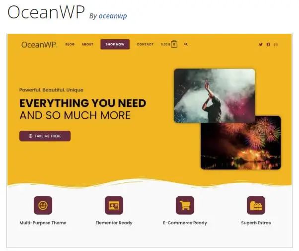 OceanWP Free WordPress theme